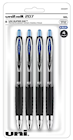 PENS, GEL, RETRACTABLE, UNIBALL 207, MEDIUM POINT, 0.7MM, BLUE INK, 4/CT THUMBNAIL